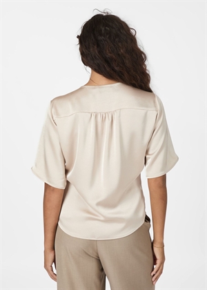 Casadia heavy sateen bluse Champagne Neo Noir 